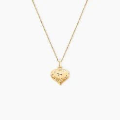 Histoire d'Or Pendentif Eudocie Coeur Mat Et Brillant Or Jaune* Pendentifs|Pendentifs