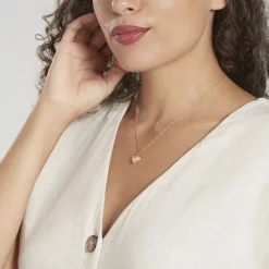 Histoire d'Or Pendentif Eudocie Coeur Mat Et Brillant Or Jaune* Pendentifs|Pendentifs