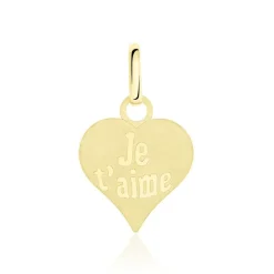 Histoire d'Or Pendentif Eudocie Coeur Message Or Jaune* Pendentifs|Pendentifs