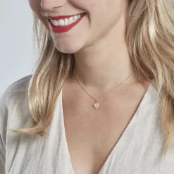 Histoire d'Or Pendentif Eudocie Coeur Message Or Jaune* Pendentifs|Pendentifs