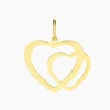 Outlet Histoire d'Or Pendentif Eudocie Coeurs Lisses Or Jaune