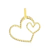 Online Histoire d'Or Pendentif Eudocie Coeurs Diamantes Or Jaune