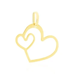 Online Histoire d'Or Pendentif Eudocie Coeurs Diamantes Or Jaune