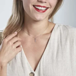 Histoire d'Or Pendentif Fatilia Clef Coeur Or Blanc* Pendentifs|Pendentifs