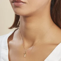 Online Histoire d'Or Pendentif Fatilia Clef Coeur Or Jaune