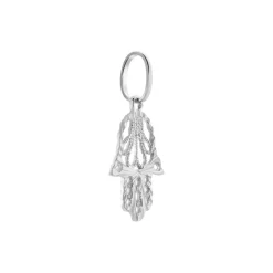 Online Histoire d'Or Pendentif Fatima or blanc