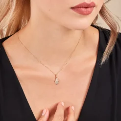 Histoire d'Or Pendentif Fatima Or Jaune Oxyde De Zirconium* Pendentifs|Pendentifs