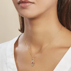 Histoire d'Or Pendentif Fatima Or Jaune Oxyde De Zirconium* Pendentifs|Pendentifs