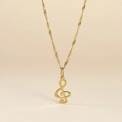 Discount Histoire d'Or Pendentif Fausta Musique Or Jaune