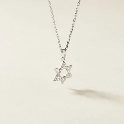 Histoire d'Or Pendentif Faye Or Blanc Oxyde De Zirconium* Pendentifs|Pendentifs