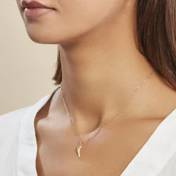 New Histoire d'Or Pendentif Felicette Corne Abondance Or Jaune