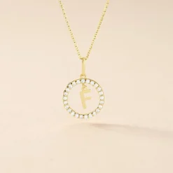 Online Histoire d'Or Pendentif Gabe Or Jaune Oxyde De Zirconium