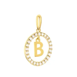 Outlet Histoire d'Or Pendentif Gabe Or Jaune Oxyde De Zirconium