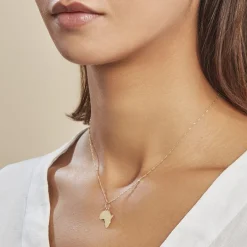 Histoire d'Or Pendentif Gaietana Afrique Or Jaune* Bijoux Personnalisés|Pendentifs