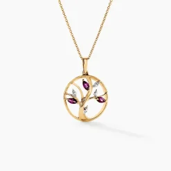 Histoire d'Or Pendentif Godolieba Or Jaune Rhodolite* Pendentifs|Pendentifs