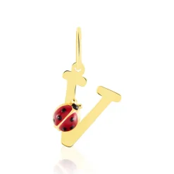 Histoire d'Or Pendentif Helidie Coccinelle Lettre Or Jaune* Pendentifs|Pendentifs