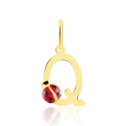 Best Histoire d'Or Pendentif Helidie Coccinelle Lettre Or Jaune