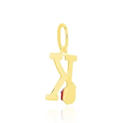 Clearance Histoire d'Or Pendentif Helidie Coccinelle Lettre Or Jaune
