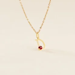 Histoire d'Or Pendentif Helidie Coccinelle Lettre Or Jaune* Pendentifs|Pendentifs