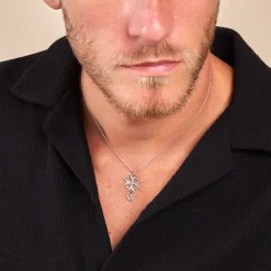 Discount Histoire d'Or Pendentif Huguenote Argent Blanc