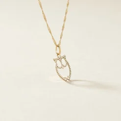 Clearance Histoire d'Or Pendentif Ilies Hibou Or Jaune