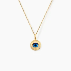 New Histoire d'Or Pendentif Invannie Or Jaune Pierre Synthétique