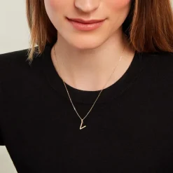 Online Histoire d'Or Pendentif Ionia Lettre Or Jaune