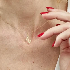 Outlet Histoire d'Or Pendentif Ionia Lettre or jaune