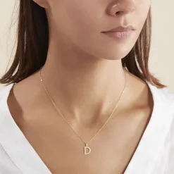Hot Histoire d'Or Pendentif Ionia Lettre or jaune
