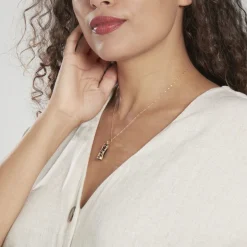 Histoire d'Or Pendentif Kauai Plaqué Or Jaune Pierre De Synthese* Pendentifs|Pendentifs