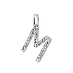 Histoire d'Or Pendentif Klementine Or Blanc Oxyde De Zirconium