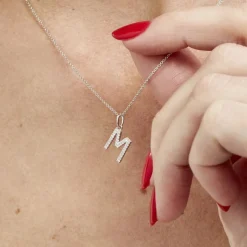 Histoire d'Or Pendentif Klementine Or Blanc Oxyde De Zirconium