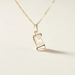 Histoire d'Or Pendentif Lamie Zodiaque Parchemin Or Jaune* Bijoux Personnalisés|Pendentifs