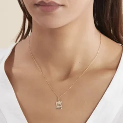 Histoire d'Or Pendentif Lamie Zodiaque Parchemin Or Jaune* Bijoux Personnalisés|Pendentifs