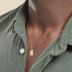 Histoire d'Or Pendentif Lamie Zodiaque Parchemin Or Jaune* Bijoux Personnalisés|Pendentifs