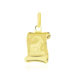 Histoire d'Or Pendentif Lamie Zodiaque Parchemin Or Jaune* Bijoux Personnalisés|Pendentifs