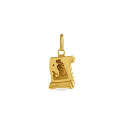 New Histoire d'Or Pendentif Lamie Zodiaque Parchemin Or Jaune