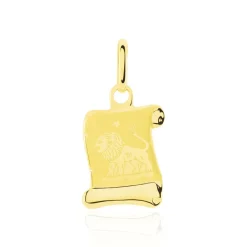 Histoire d'Or Pendentif Lamie Zodiaque Parchemin Or Jaune* Bijoux Personnalisés|Pendentifs