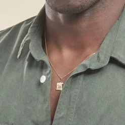 Histoire d'Or Pendentif Lamie Zodiaque Parchemin Or Jaune* Bijoux Personnalisés|Pendentifs