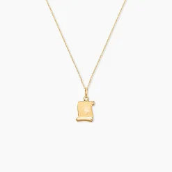 Histoire d'Or Pendentif Lamie Zodiaque Parchemin Or Jaune* Bijoux Personnalisés|Pendentifs