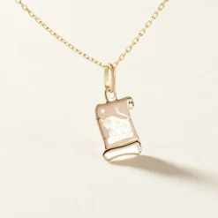 Histoire d'Or Pendentif Lamie Zodiaque Parchemin Or Jaune* Bijoux Personnalisés|Pendentifs