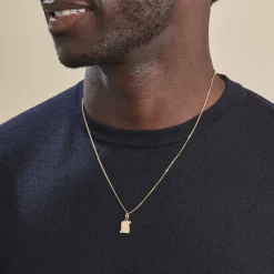 Outlet Histoire d'Or Pendentif Lamie Zodiaque Parchemin Or Jaune