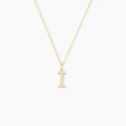 Online Histoire d'Or Pendentif Lettre I Or Jaune Oxyde