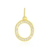 Clearance Histoire d'Or Pendentif Lettre O Or Jaune Oxyde