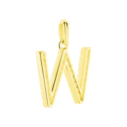 Discount Histoire d'Or Pendentif Lettre W Or Jaune Oxyde
