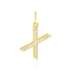 Histoire d'Or Pendentif Lettre X Or Jaune Oxyde* Pendentifs|Pendentifs