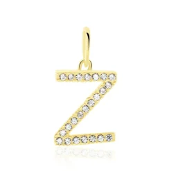 Outlet Histoire d'Or Pendentif Lettre Z Or Jaune Oxyde