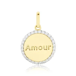 Clearance Histoire d'Or Pendentif Levon Or Jaune Oxyde De Zirconium