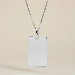Histoire d'Or Pendentif Leyel Argent Blanc* Bijoux Personnalisés|Pendentifs