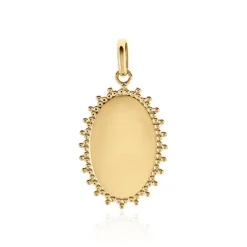 Histoire d'Or Pendentif Linette Plaque Or Doré* Bijoux Personnalisés|Pendentifs